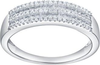 LuvMyJewelry Eiravelle 0.50 Cts Natural Diamond 14K Gold Ring in 14K White Gold at Nordstrom, Size 7