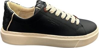 Alexander Smith London Man - Heren - Sneakers - Blauw - 43 EU - Leer - Schoenen