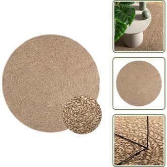 vidaXL The Living Store Tappeto ZIZUR 120 cm Aspetto Iuta per Interni ed Esterni - Tappeto esterno