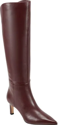 Marc Fisher Esmee Pointed Toe Knee High Boot in Dark Red at Nordstrom, Size 7.5