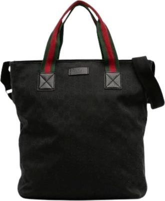 Gucci Pre-owned Tote Bags, female, Black, Size: ONE SIZE Pre-owned Satchel