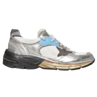 Golden Goose Sneakers, male, Multicolor, Size: 12 US Mesh Panel Lace-Up Sneakers