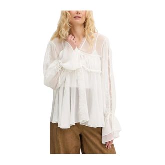 Pinko Blouses, female, White, Size: 2XS Blouse