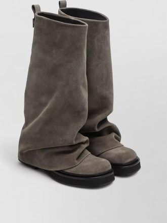 The Attico suede combat boots