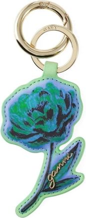 Ganni Flower Keyring Stone - Dames - Sleutelhangers & Tashangers - Groen - ONE Size - Accessoires