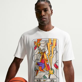 Nike Mens Kevin Durant Basketball T-Shirt in White | IQ7179-133