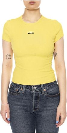 Vans Mujer, Camisetas, Amarillo, Talla: M