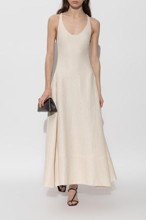 Toteme Dress With Pockets, Womens, Cream