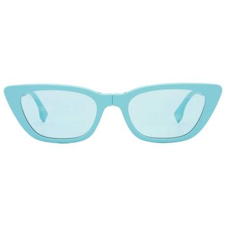 Fendi Blue Logo Folding Cat Eye Ladies Sunglasses FE40089I 90X 53