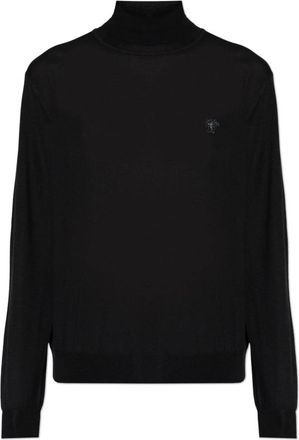 Versace Turtleneck met Medusa-print - Heren - Coltruien - Zwart - L - Wol - Truien & Vesten