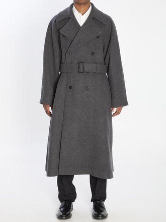 Saint Laurent Long Coat In Cashmere