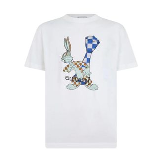 Iceberg T-shirt in Jersey con Grafica Looney Tunes - - Tops - Uomo - Bianco - S