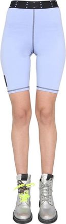 McQ by Alexander McQueen Cyclist Cotton Blend Shorts - Purple