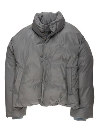 Ami button padded jacket - men - Polyester - S - Grey