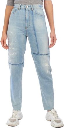 Emporio Armani Denim jeans met relaxed fit - Dames - Slim Fit Jeans - Blauw - W26 - Denim - Jeans