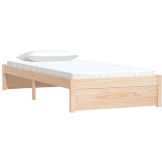 vidaXL Bed Frame without Mattress Solid Wood 90x190 cm Single Single vidaXL
