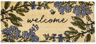Tag Sage Welcome Estate Coir Door Mat Multicolor Easy Clean in Yellow at Nordstrom, Size Medium