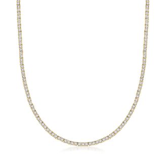 Ross-Simons 5.00- Diamond Tennis Necklace in 18kt Gold Over Sterling