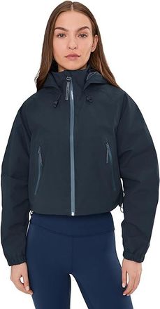 Beyond Yoga Rain Or Shine Adjustable Hooded Rain Jacket Womens Jacket Nocturnal Navy : LG, Nylon