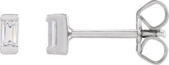Diamond2Deal 14K Gold.08ct Lab-Grown Diamond Earrings Clarity VS, Color G-H