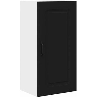 vidaXL Kitchen Wall Cabinet Black 40 x 31 x 80 cm Engineered Wood vidaXL