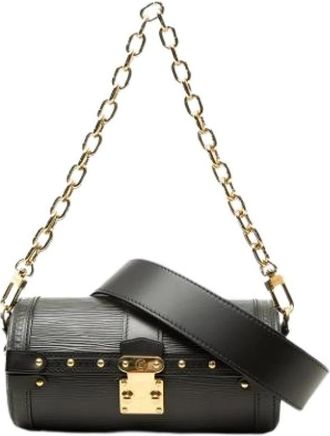 Louis Vuitton Pre-owned Papillon Trunk - Dames - Pre-owned - Zwart - Maat: ONE Size Zijde