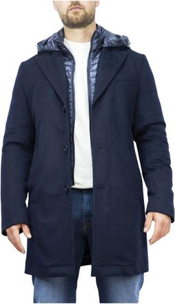 H&egrave;SKIMO Hombre, Abrigos, Azul, Talla: XL