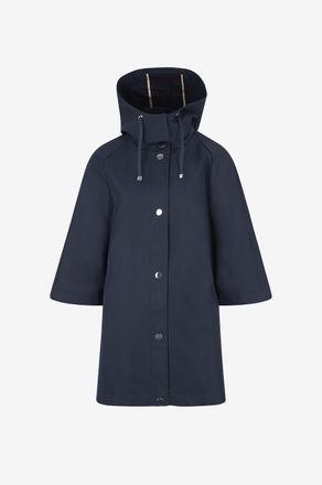 Marina Rinaldi Cape mit Kapuze und Stehkragen mittellang Serba