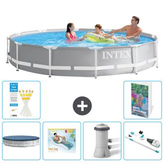 Intex Piscina Prism Frame Redonda - 366x76 Cm - 7-piezas S62