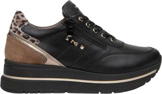 Nero Giardini Sneakers in Pelle- Camoscio e Tessuto Tecnico - - Shoes - Donna - Multicolore - 37 EU