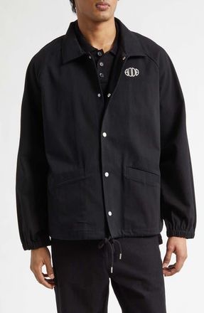 Bode Twill Track Jacket in Black at Nordstrom, Size X-Large