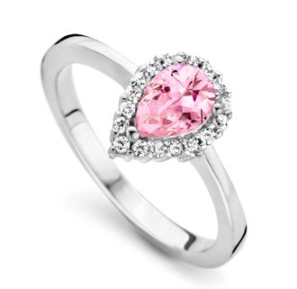 Orphelia WoMens 925 Sterling Silver Ring - ZR-7226/PI - Size O 1/2