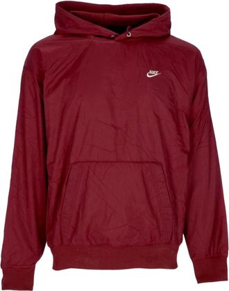 Nike Winterized Hooded Pullover Sportswear - Heren - Sportshirts - Rood - XL - Katoen - Fitness