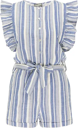 Dreimaster Dreimaster Jumper Dames blauw gestreept