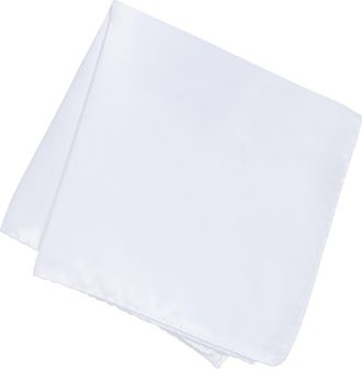 ConStruct Solid Satin Pocket Square in White at Nordstrom Rack