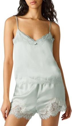 Steve Madden Delany Lace Trim Camisole in Powder Puff at Nordstrom, Size X-Small
