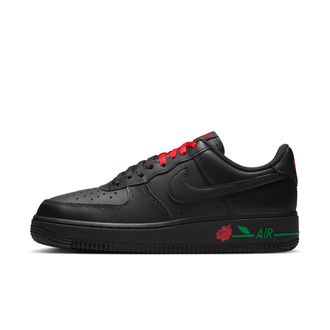 Nike Womens Air Force 1 07 SE Shoes in Black | IF0498-001
