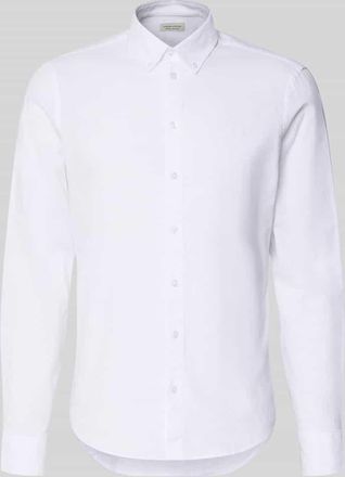 Casual Friday Casual Friday Slim Fit Freizeithemd mit Button-Down-Kragen Modell Anton in Weiss, Gr&ouml;&szlig;e 3XL