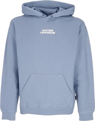 Iuter Land Blauw Lichtgewicht Hoodie - Heren - Hoodies - Blauw - XL - Katoen - Hoodies & sweatvesten