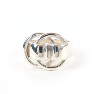 Herm&egrave;s Silver Silver 925 Band Ring (Pre-Owned)