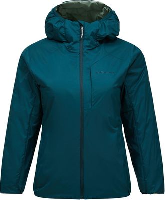 Peak Performance Womens Freelight Reversible Insulated Hood Jacket Green XL