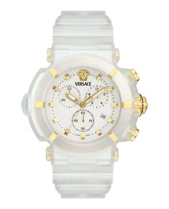 Versace Real Active Chrono Silicone Watch