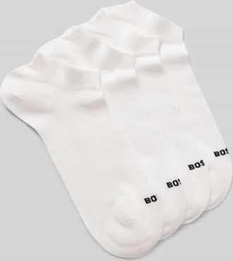 HUGO BOSS Sneaker-Socken aus Baumwoll-Mix im 4er-Pack in Weiss, Gr&ouml;&szlig;e 39-42