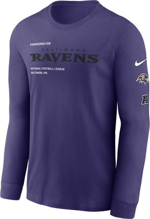 Nike Baltimore Ravens Play To Win Essential Nike Mens NFL Long-Sleeve T-Shirt in Purple | NKAC52M8G-B6C