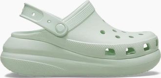 Crocs Womens Crush Platform Shuv Clogs - Green - Size: 3 34-35
