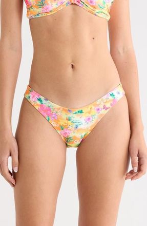 Kulani Kinis Minimal Bikini Bottoms in Peachy Pocket at Nordstrom, Size X-Small