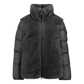 Bomboogie Chaqueta bimaterial - Jackets - Mujer - Negro - XS