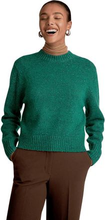 M.M.LaFleur Maura Confetti Wool Sweater in Verdant at Nordstrom, Size Xx-Large