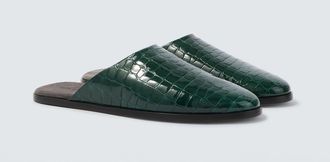 Fear of God Croc-effect leather mules