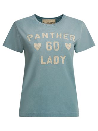 Valentino T-shirt met ronde hals Panther Lady